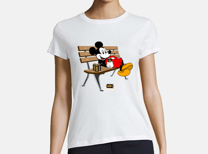 Mickey mouse drinking star wars beer t shirt tostadora