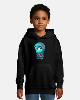 Migon Hacker avec un masque cartoon