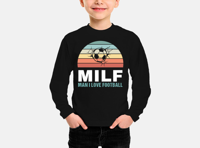 M.I.L.F, Man I Love Football Ladies T-Shirt