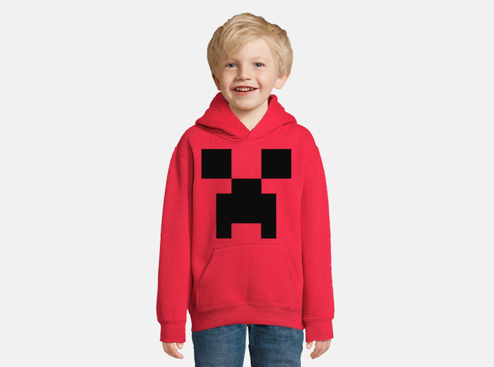 Minecraft creeper kids hoodie tostadora