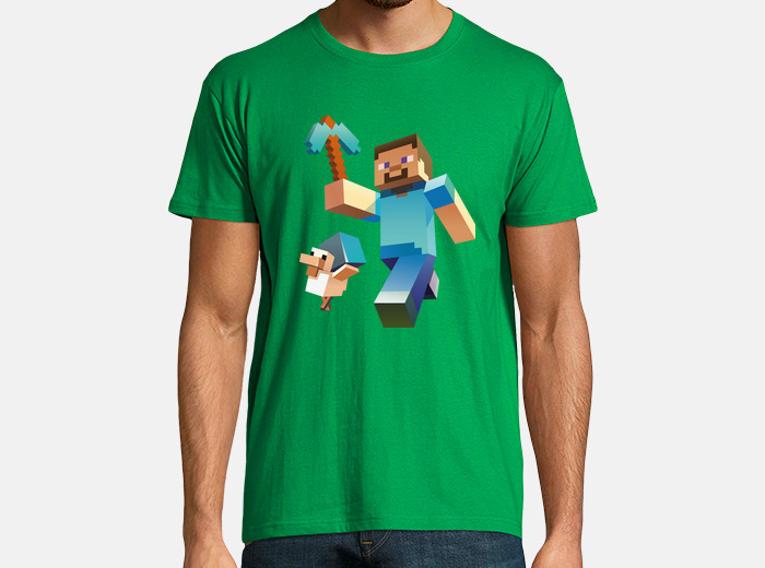 Minecraft steve t shirt tostadora