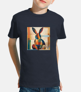 minimalistic abstract rabbit