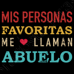 ABUELO Shirt Mis Personas Favoritas Me Llaman Abuelo Tshirt 