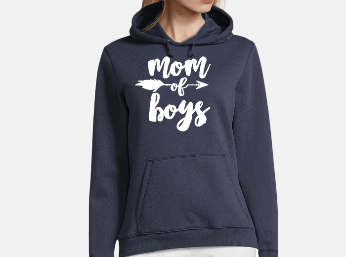 Mom of boys hoodie tostadora
