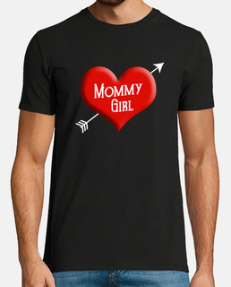 Mommy Girl Mom Grandma Gifts Idea Mothers Day Love Cute Daughter Heart Women TShirt
