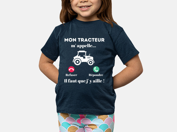 Tee shirt enfant mon tracteur m appelle tostadora