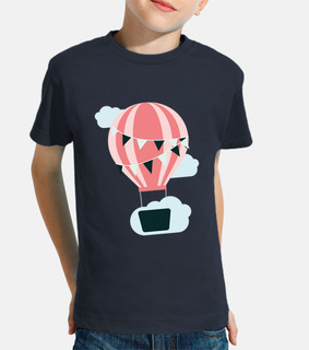 mongolfiera rosa - t-shirt
