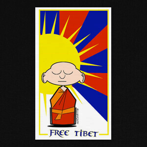 Tee-shirts tibet libre de moine