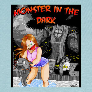 Playeras Monster in the dark 2