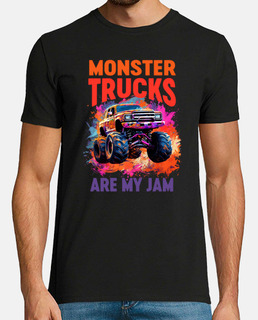 Monster Truck Big Retro Race Dad Trucker Lover Jam Vintage