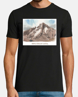 Monte Perdido fondo blanco hombre