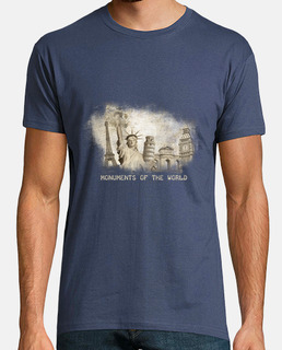 Monuments of the world camiseta hombre