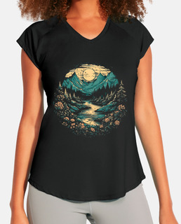 moon mountain and rivers