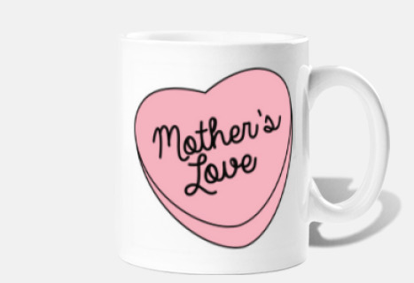Mother's love heart candy pastel pale p
