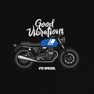 Camisetas Moto Guzzi V7II Special Blue