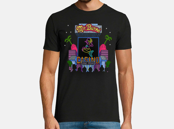 Mr burns casino t shirt tostadora