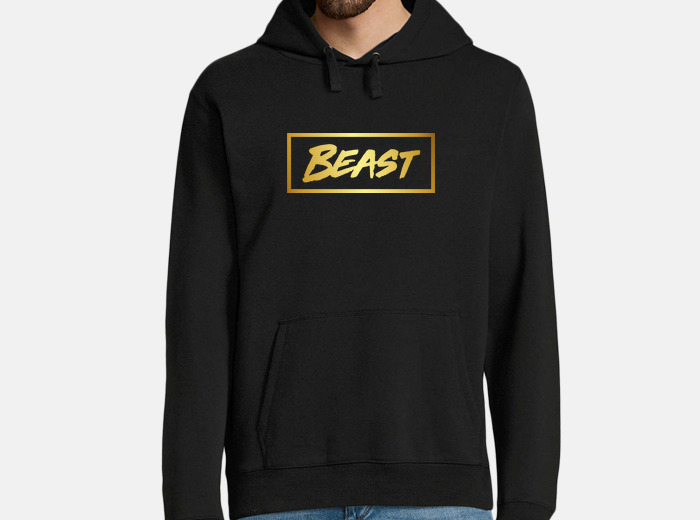 Gold beast store logo hoodie