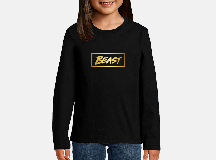 Mr golden beast kids t shirt tostadora