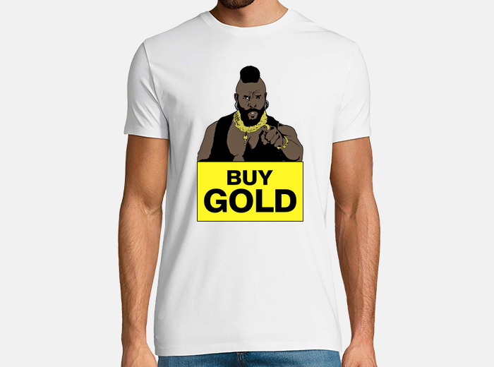 Mr T Buy Gold T Shirt Tostadora Co Uk