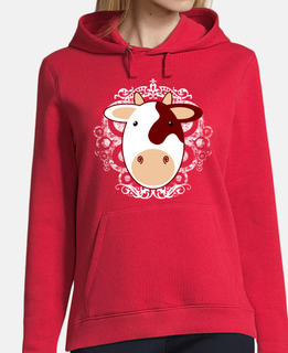 Mucca felpa con cappuccio