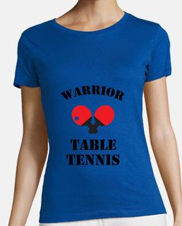 mujer de la camisa de tenis de mesa, azul real, de calidad superior