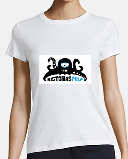 Mujer, estilo béisbol, blanca y turquesa