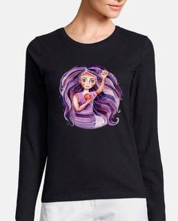 Mujer libre lilas mujer manga larga