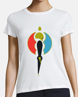 Mujer, manga corta, blanca, algodón orgánico