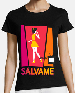 Mujer, manga corta, negra, calidad premium