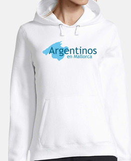 Mujer, sudadera con capucha, blanco