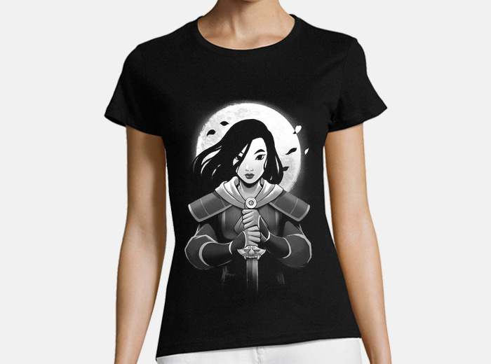 Camiseta mulan sword chinese dragon girl laTostadora