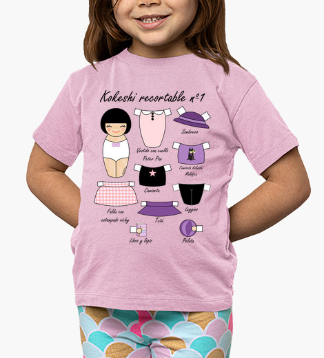muñeca recortable con ropa