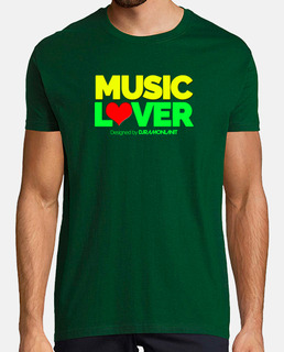 music lover boy t-shirt designed by djramonlanit