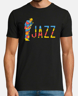 músico de jazz colorido
