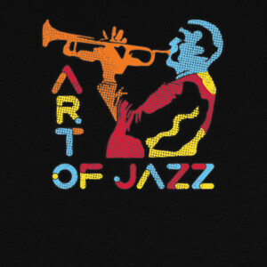T-shirt musicista jazz colorato
