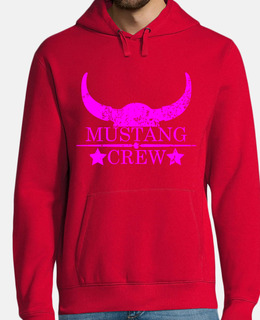 mustang crew wild west emblema rosa