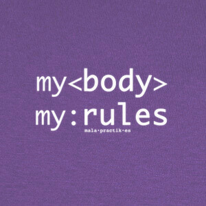 T-shirt il mio corpo le mie rules  @shopbebote