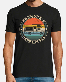My Happy Place Shirt Grandpas Motorhome Grandpa RV Gift Motorhome Owner Gift RV Lover RV Life Grandp