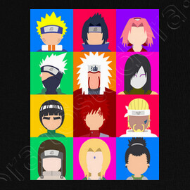 Naruto Icons T Shirt Tostadora