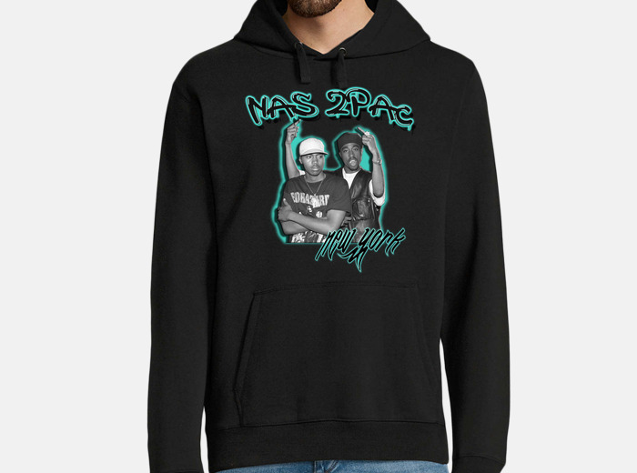 Sudadera nas y tupac new york hip hop 90 laTostadora