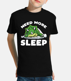 Need More Sleep Napping Triceratops