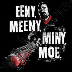 542 Eeny Meeny Miny Moe Crew Sweatshirt negan walking show zombie dead saviors 