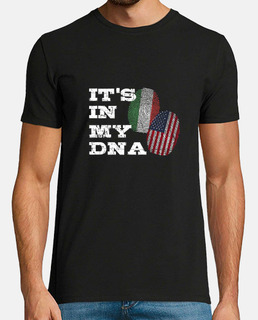 Impronte digitali Italia Maglietta DNA della bandiera italiana 
