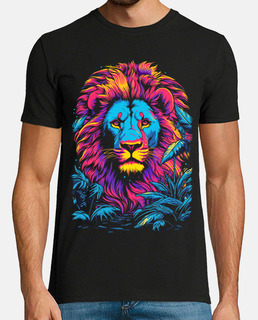 Neon Colors Lion