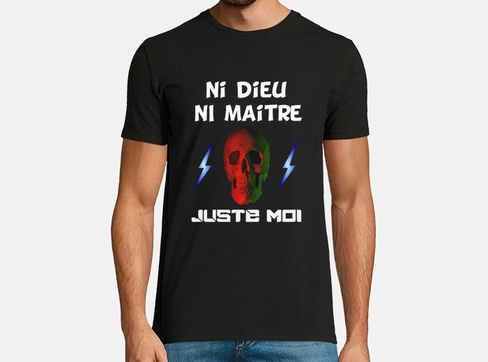 T shirt ni dieu ni online maitre