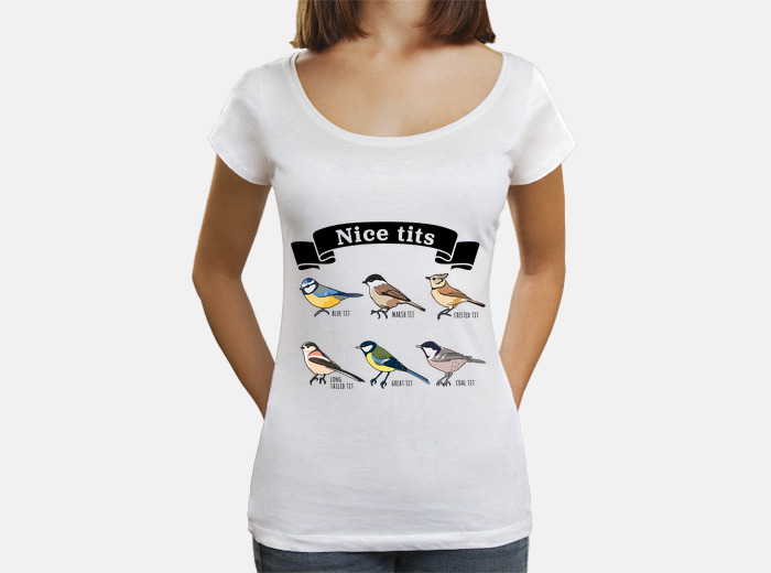 Nice tits - funny bird watching gift t-shirt