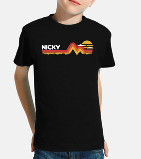Nicky Funny Retro Vintage Sunset Nicky