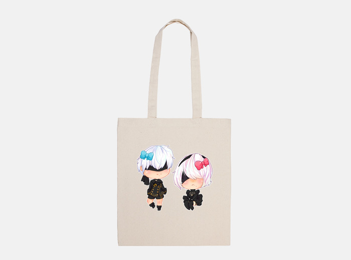 Nier: automata 9s and 2b chibi bag | tostadora