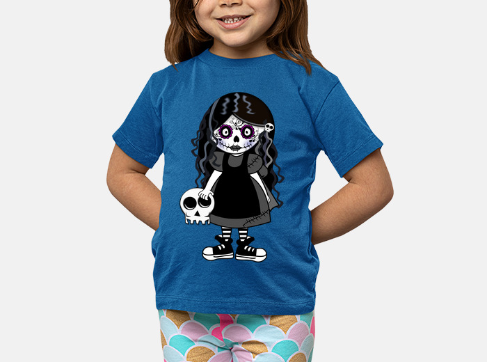 Camiseta best sale calavera niña