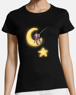 Niña pescando una estrella